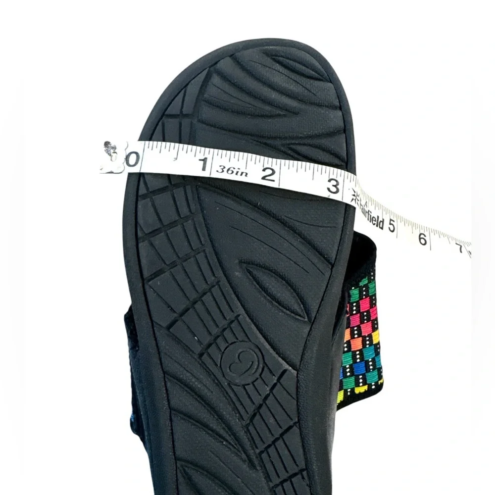 BareTraps Dasie Platform Rebound Sandals Black Bright Multi Size 9M